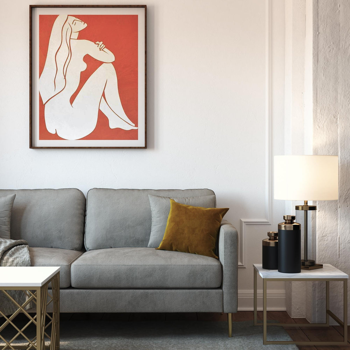 CosmoLiving by Cosmopolitan Highland Sofa with Pillows
