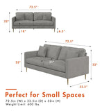 CosmoLiving by Cosmopolitan Highland Sofa with Pillows
