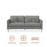 CosmoLiving by Cosmopolitan Highland Sofa with Pillows