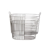 CosmoLiving by Cosmopolitan Modern Metal Storage Basket with Handles (Set of 2) - Gold, Silver, Dark Gray