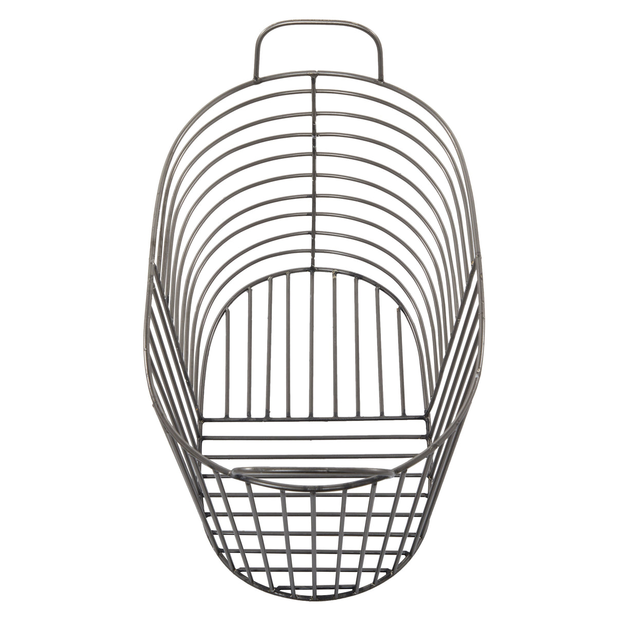 CosmoLiving by Cosmopolitan Modern Metal Storage Basket with Handles (Set of 2) - Gold, Silver, Dark Gray