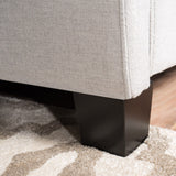 Costello Upholstered Tufted Fabric Queen Bed Set by Christopher Knight Home