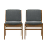 Coston Upholstered Dining Chairs by Christopher Knight Home- Set of 2