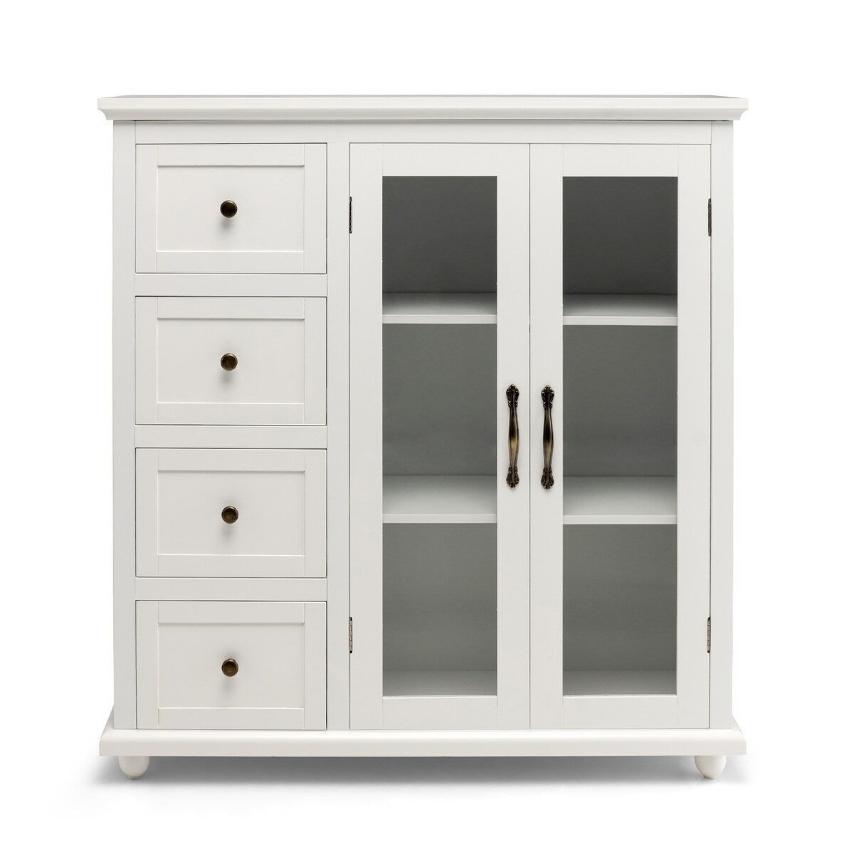 Costway Buffet Sideboard Table Kitchen Storage Cabinet w/ Drawers &