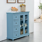 Costway Buffet Sideboard Table Kitchen Storage Cabinet w/ Drawers &