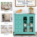 Costway Buffet Sideboard Table Kitchen Storage Cabinet w/ Drawers &