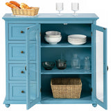 Costway Buffet Sideboard Table Kitchen Storage Cabinet w/ Drawers &