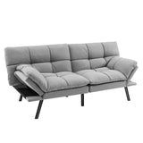 Costway Convertible Futon Sofa Bed Memory Foam Couch Sleeper with - See Details