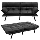 Costway Convertible Futon Sofa Bed Memory Foam Couch Sleeper with - See Details