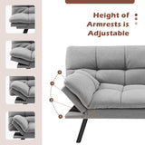 Costway Convertible Futon Sofa Bed Memory Foam Couch Sleeper with - See Details