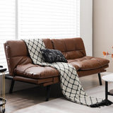Costway Convertible Futon Sofa Bed Memory Foam Couch Sleeper with - See Details