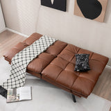 Costway Convertible Futon Sofa Bed Memory Foam Couch Sleeper with - See Details