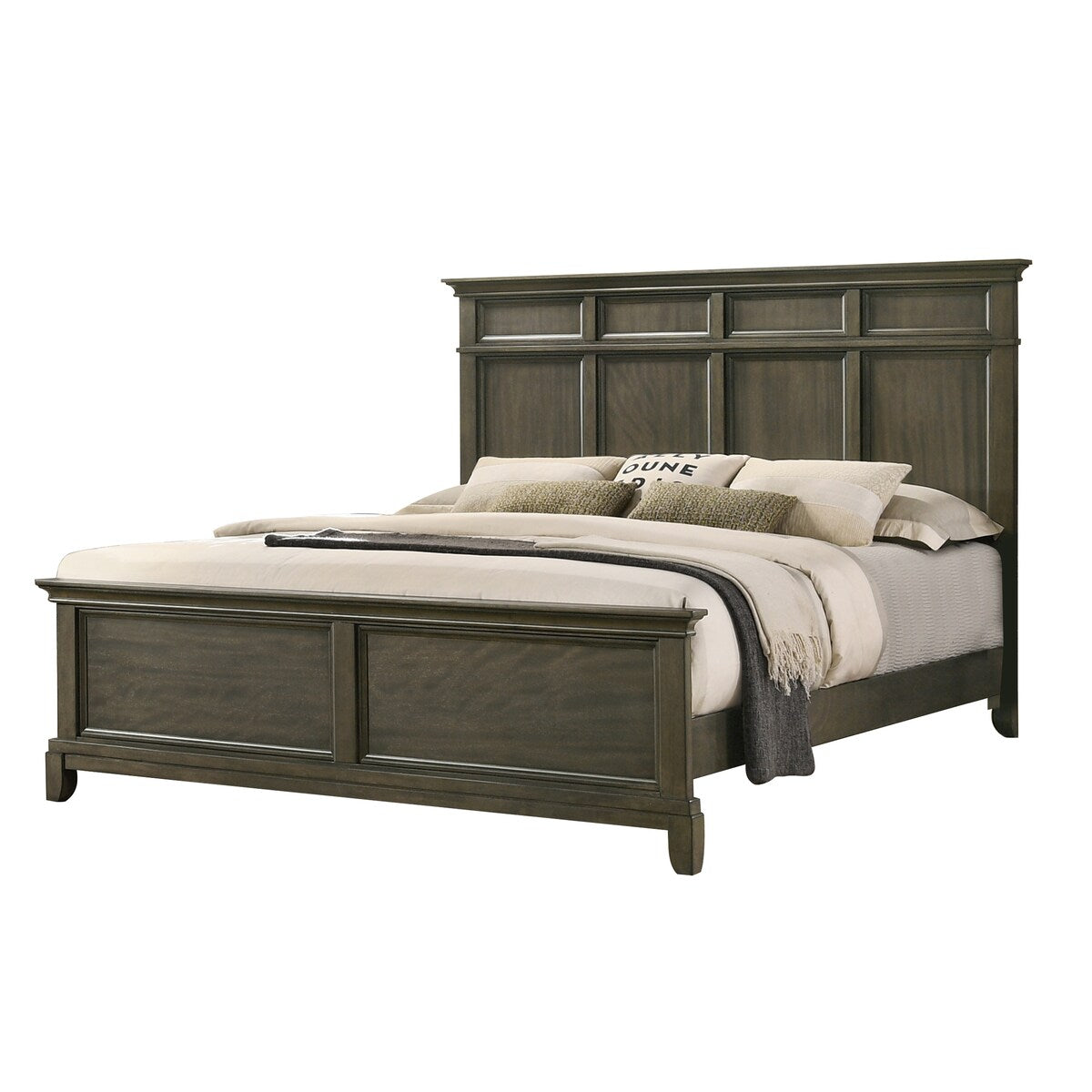 Cottage Contemporary Style 4PC/5PC Bedroom Set Made with Wood