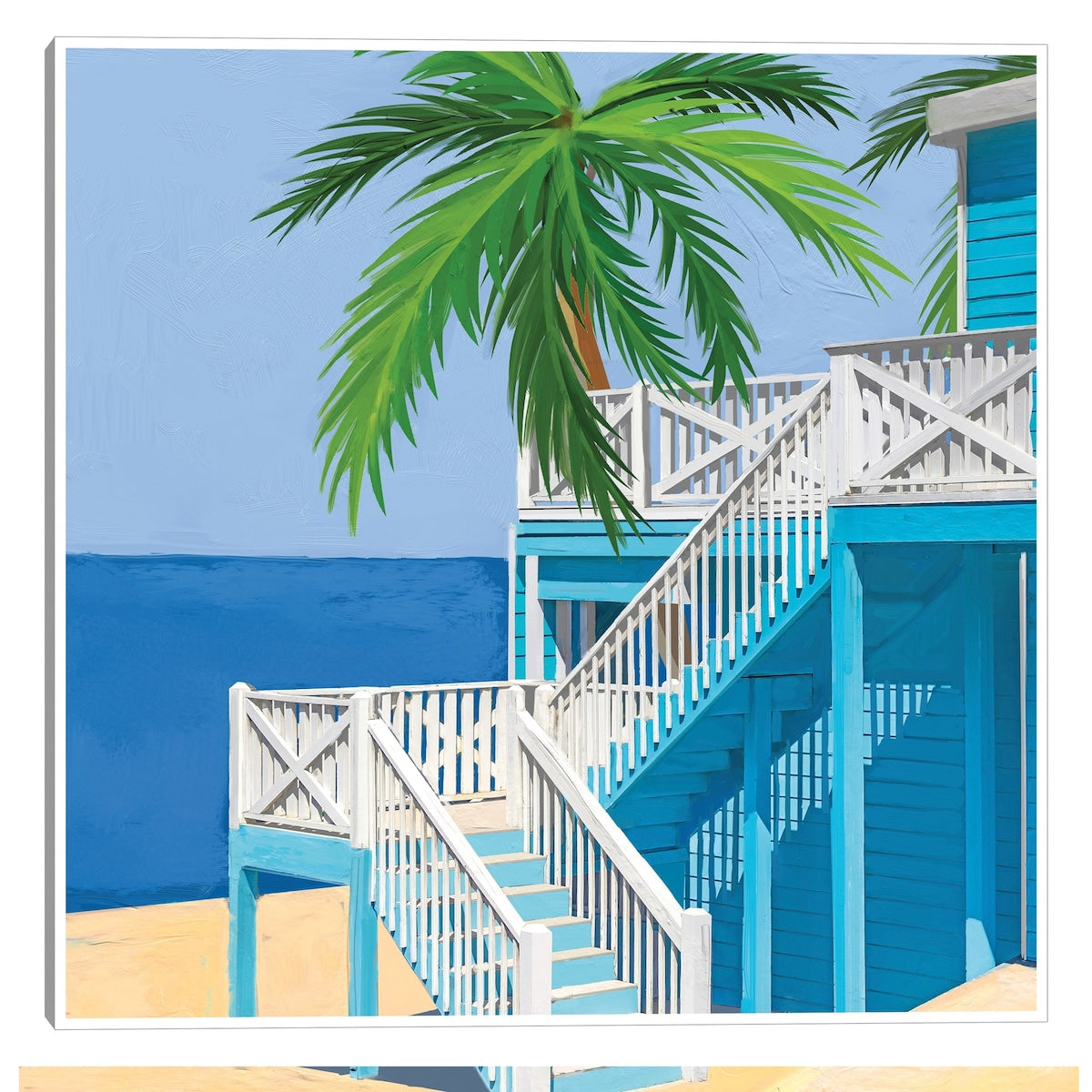 Cottage Palm By Studio Arts Canvas Art Print