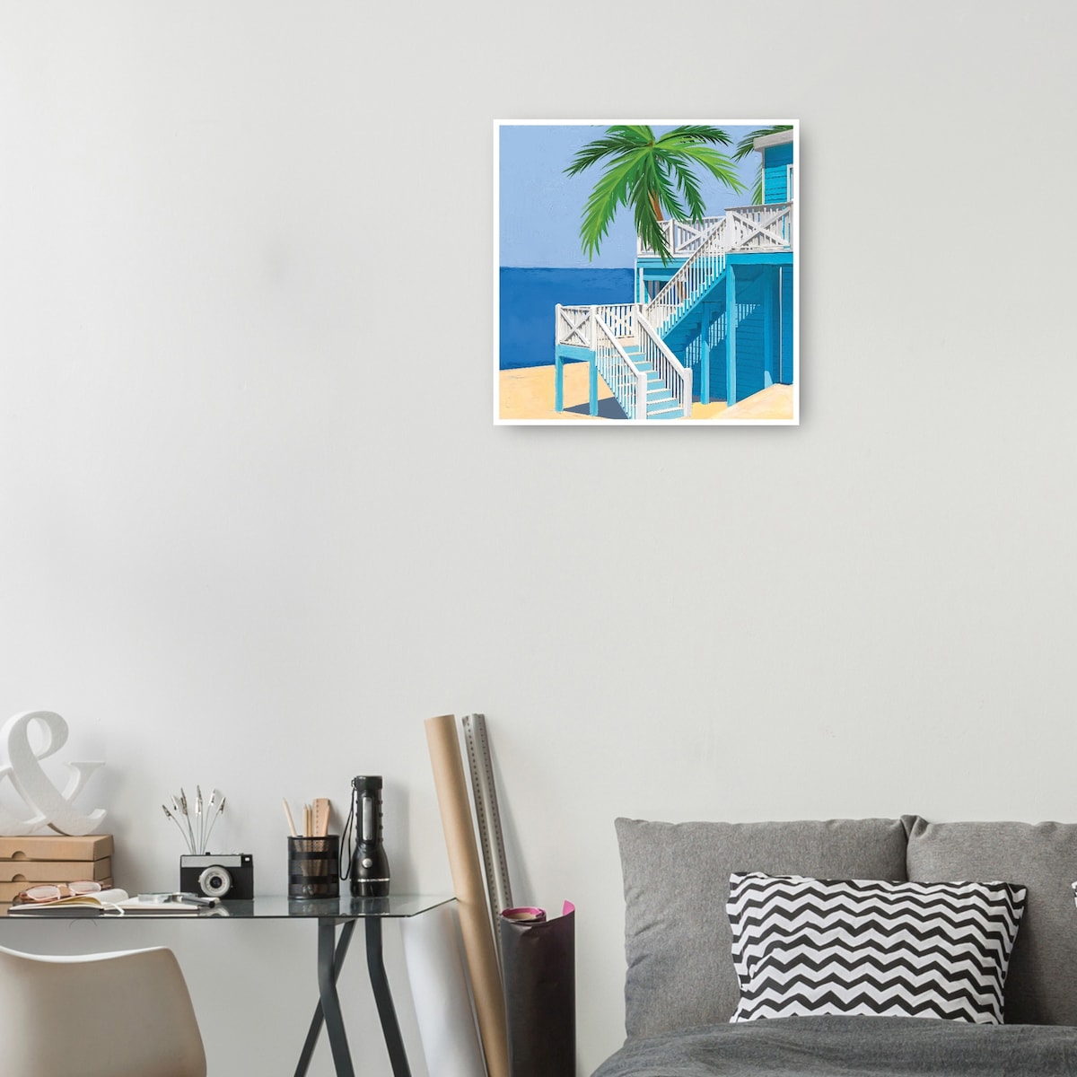 Cottage Palm By Studio Arts Canvas Art Print