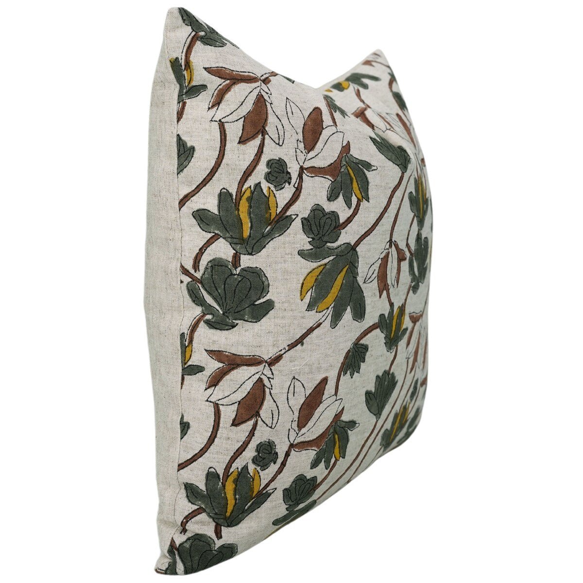 Cotton Linen Bohemian Block print pillow Cover- Shivri