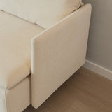 Cotton Linen L-Shaped Modular Corner Sofa