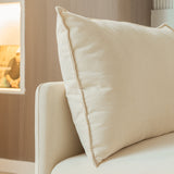 Cotton Linen L-Shaped Modular Corner Sofa
