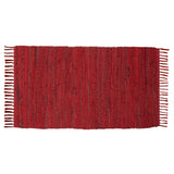 Cotton Rug 24''x36''- Multicolor Chindi Rug - Hand Woven Washable & Reversible for Living Room Kitchen Entryway with Tassel