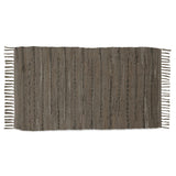 Cotton Rug 24''x36''- Multicolor Chindi Rug - Hand Woven Washable & Reversible for Living Room Kitchen Entryway with Tassel