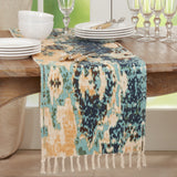 Cotton Rug Runner With Distressed Design