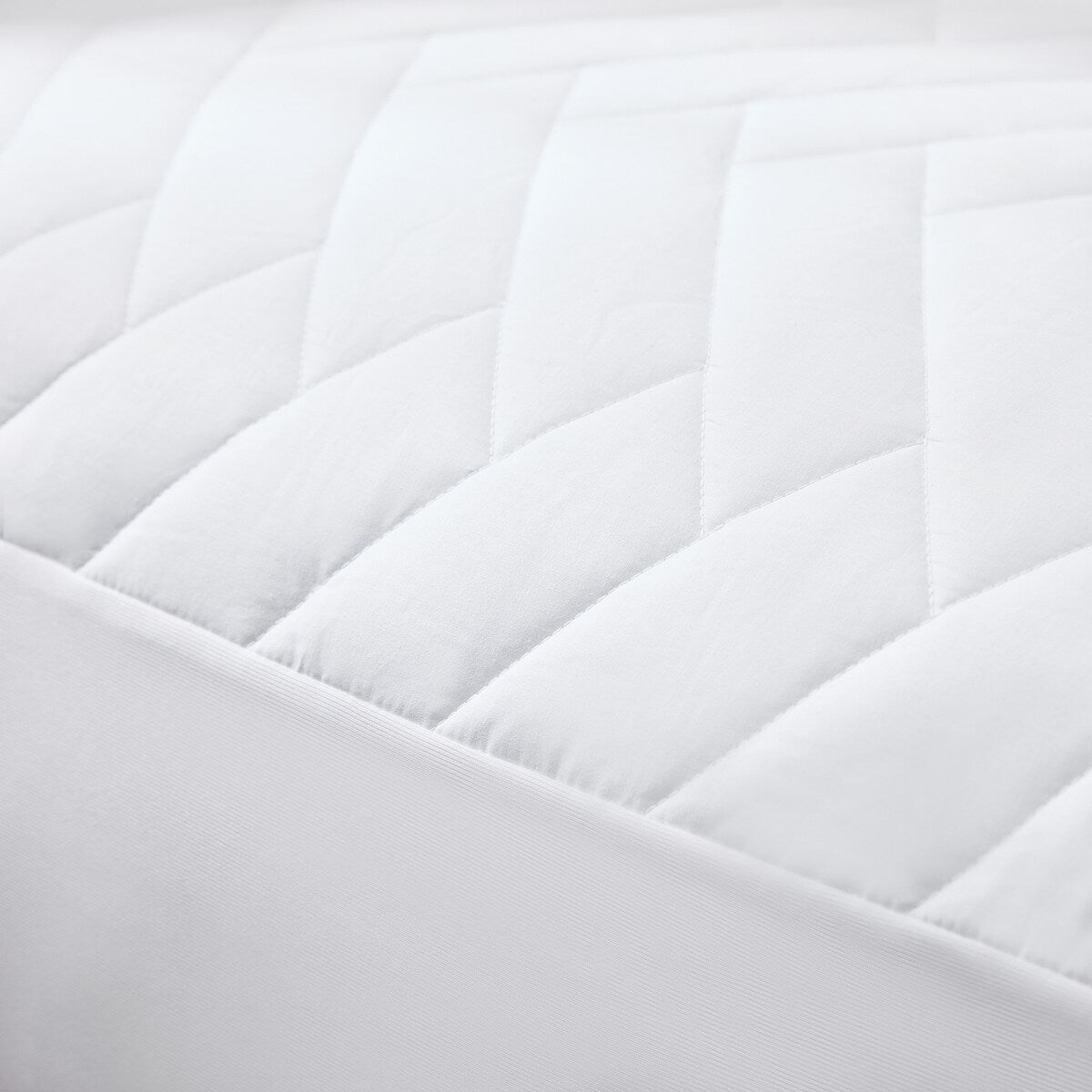 Cotton-Top Twin XL Mattress Pad - Waterproof - White