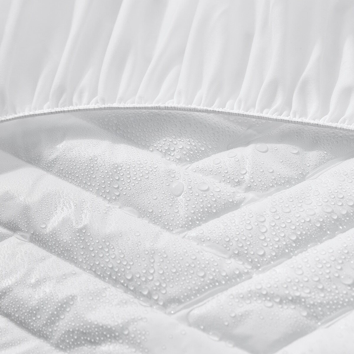 Cotton-Top Twin XL Mattress Pad - Waterproof - White