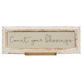 Count Your Blessings Distressed Frame w/Holder