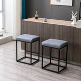 Counter Height 24" Upholstered Bar Stools, Set of 2, 330 Lbs Support