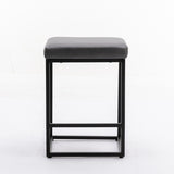 Counter Height 24" Upholstered Bar Stools, Set of 2, 330 Lbs Support