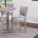 Counter Height 5-Pieces Dining Table Set with Shelves