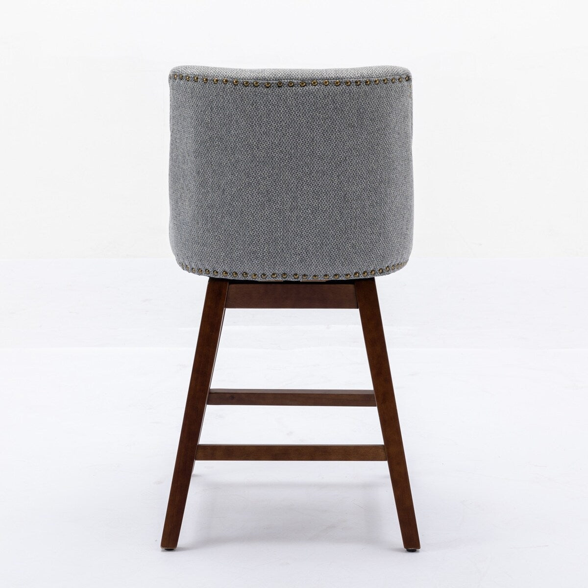 Counter Height Upholstered Swivel Bar Stools Set of 2