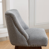 Counter Height Upholstered Swivel Bar Stools Set of 2