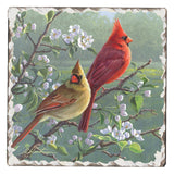 Counterart Absorbent Stone Coasters - Cardinals #1 - Set of 4 - 4x4x4