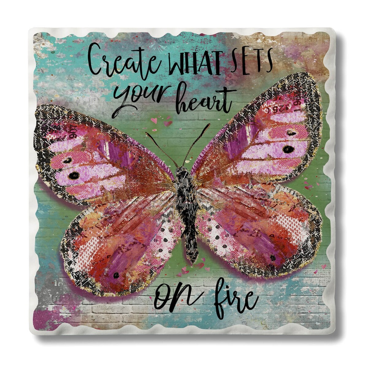 Counterart Absorbent Stone Coasters - Create What Sets - Set of 4 - 4x