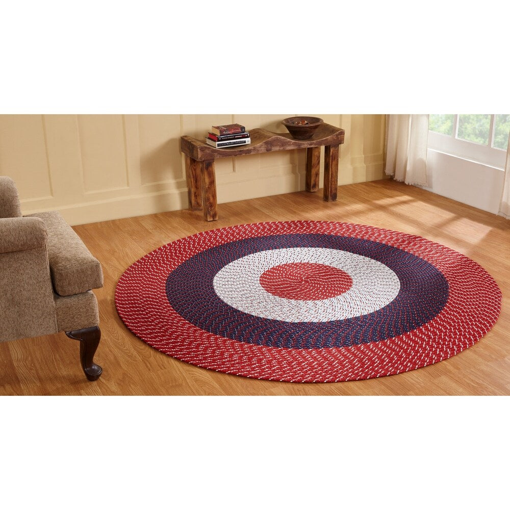 Better Trends Country Braided Reversible Indoor Area Rug