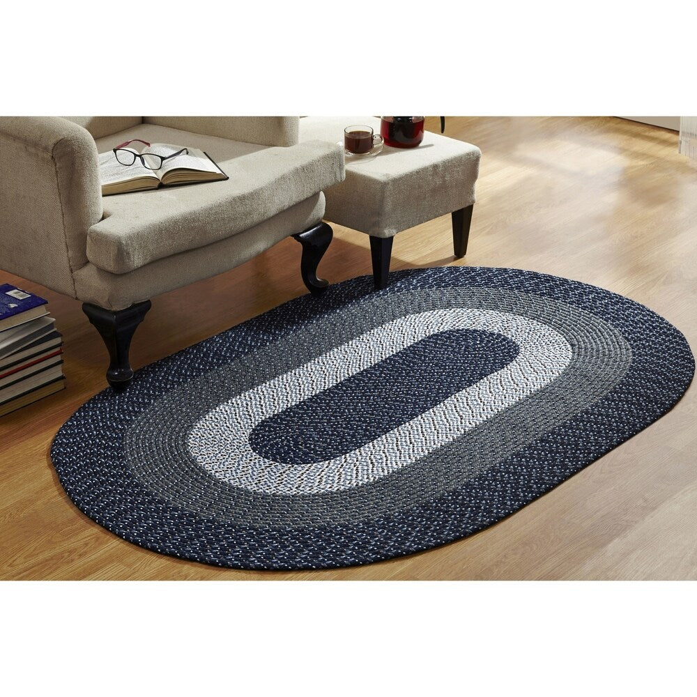 Better Trends Country Braided Reversible Indoor Area Rug