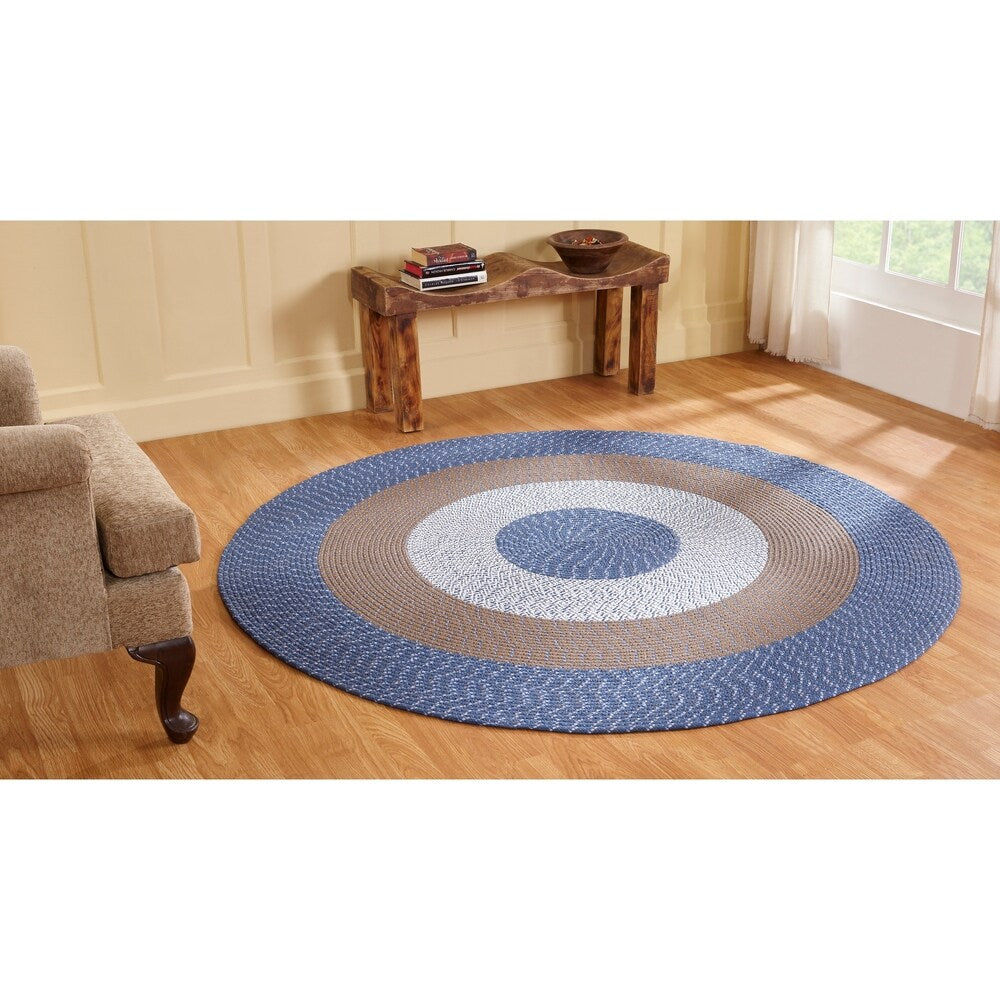 Better Trends Country Braided Reversible Indoor Area Rug