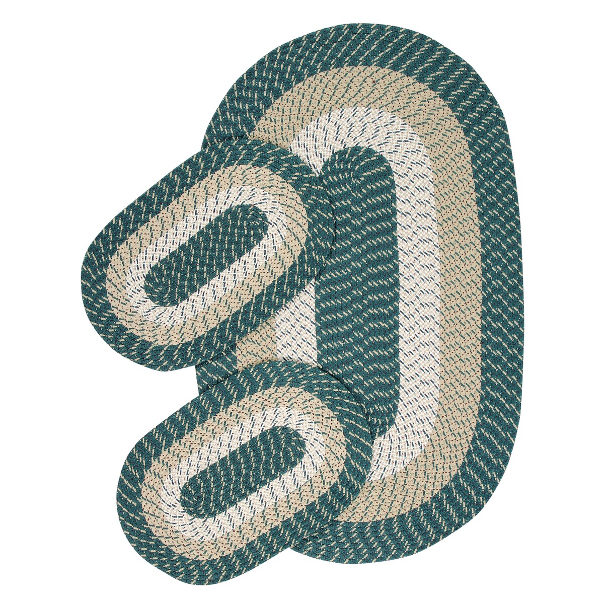 Country Braided Rugs set of 3Pc 24X72 & 20X30 & 20X30