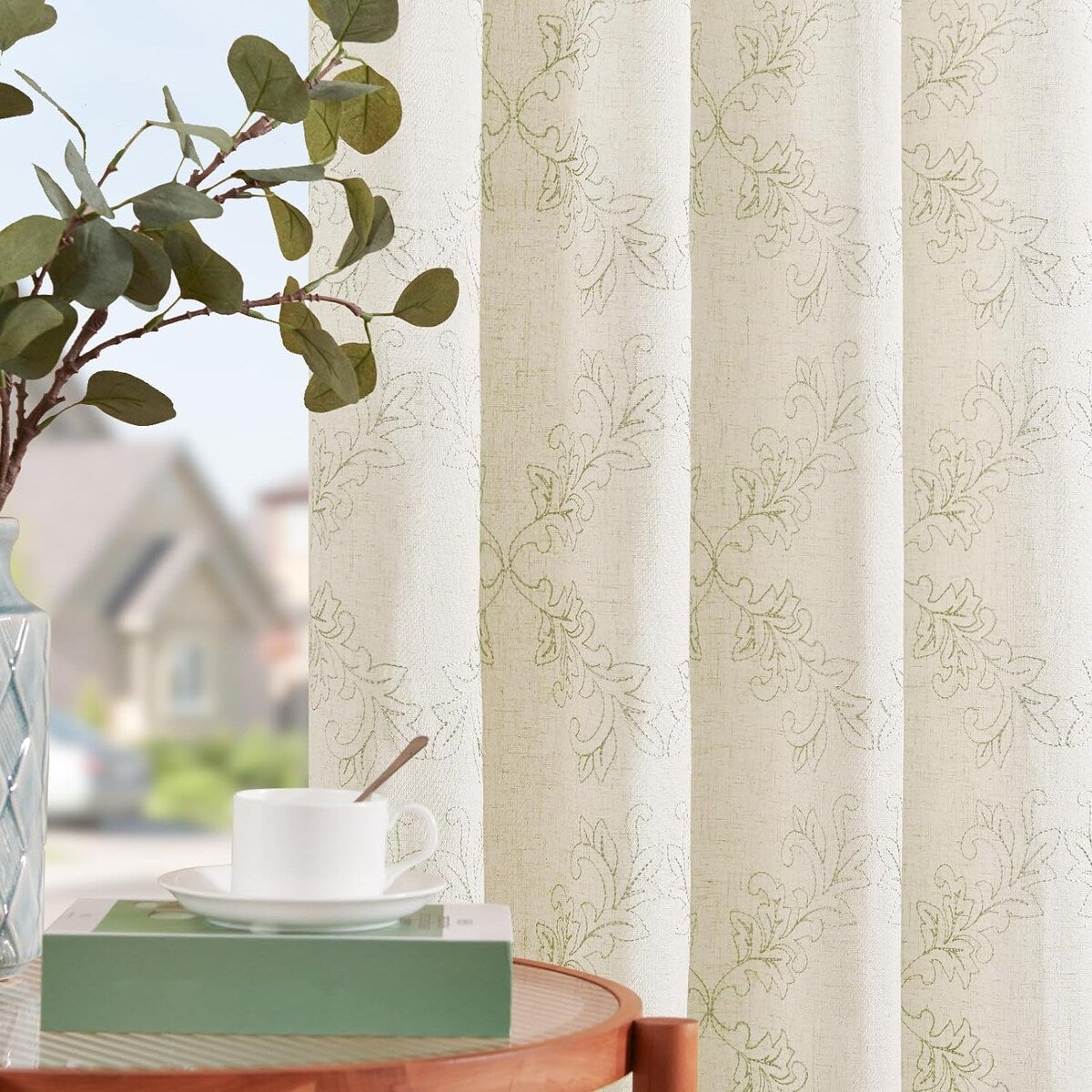 Country Curtains Rod Pocket Window Curtains Set