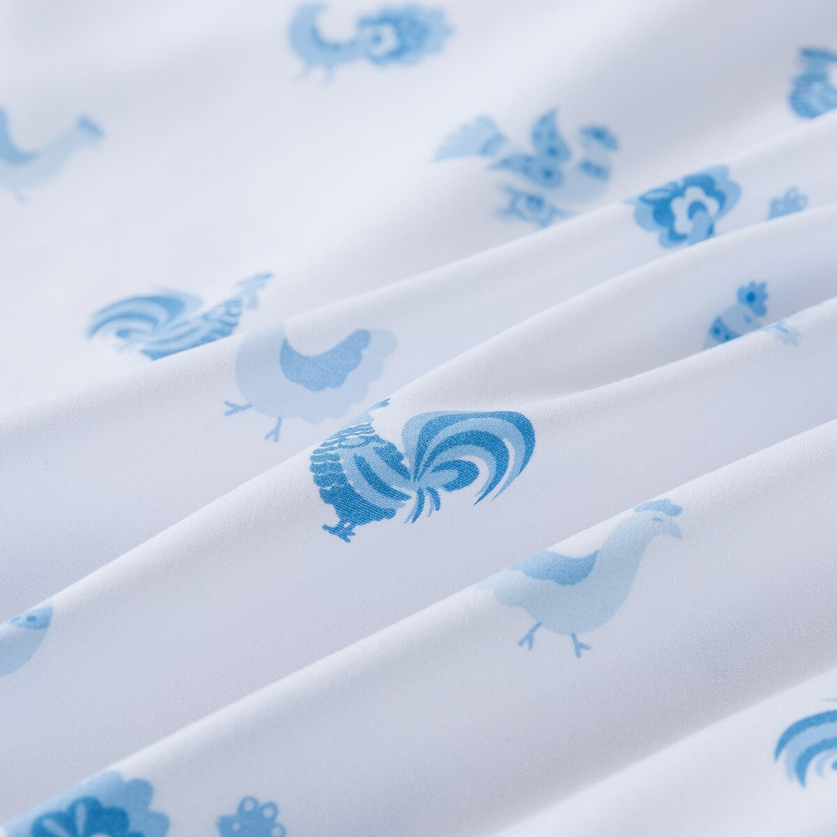 Country Living Rooster Washed Sheet Set