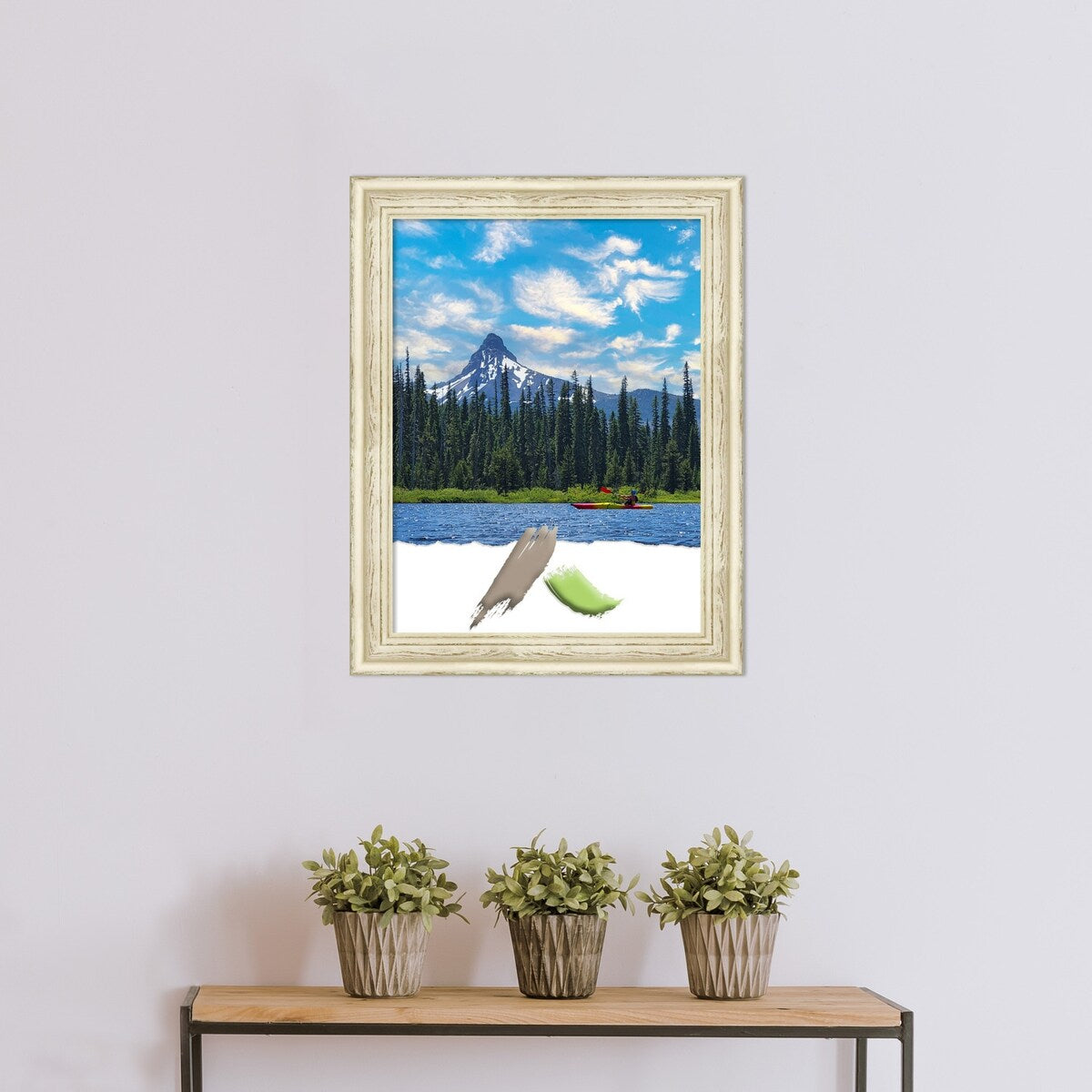 Country White Wash Wood Picture Frame, Photo Frame, Art Frame