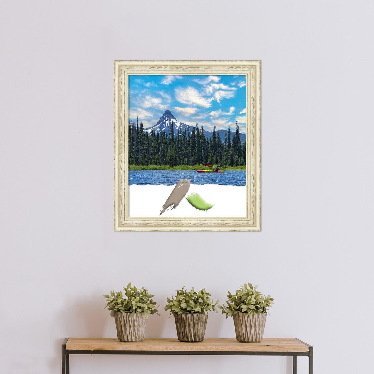 Country White Wash Wood Picture Frame, Photo Frame, Art Frame