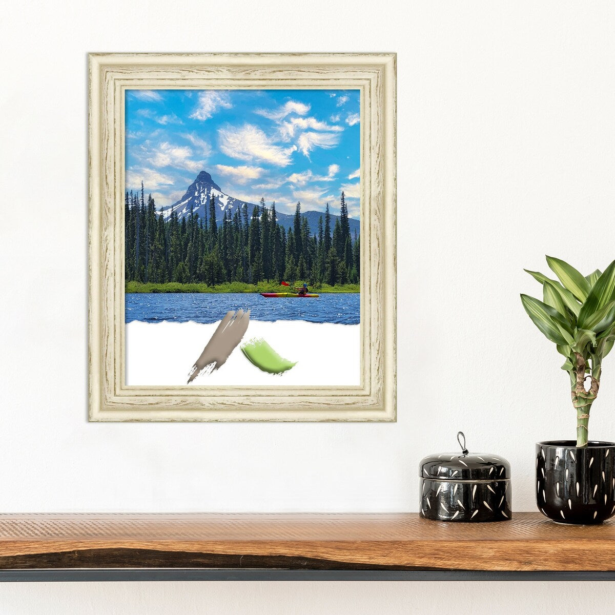 Country White Wash Wood Picture Frame, Photo Frame, Art Frame