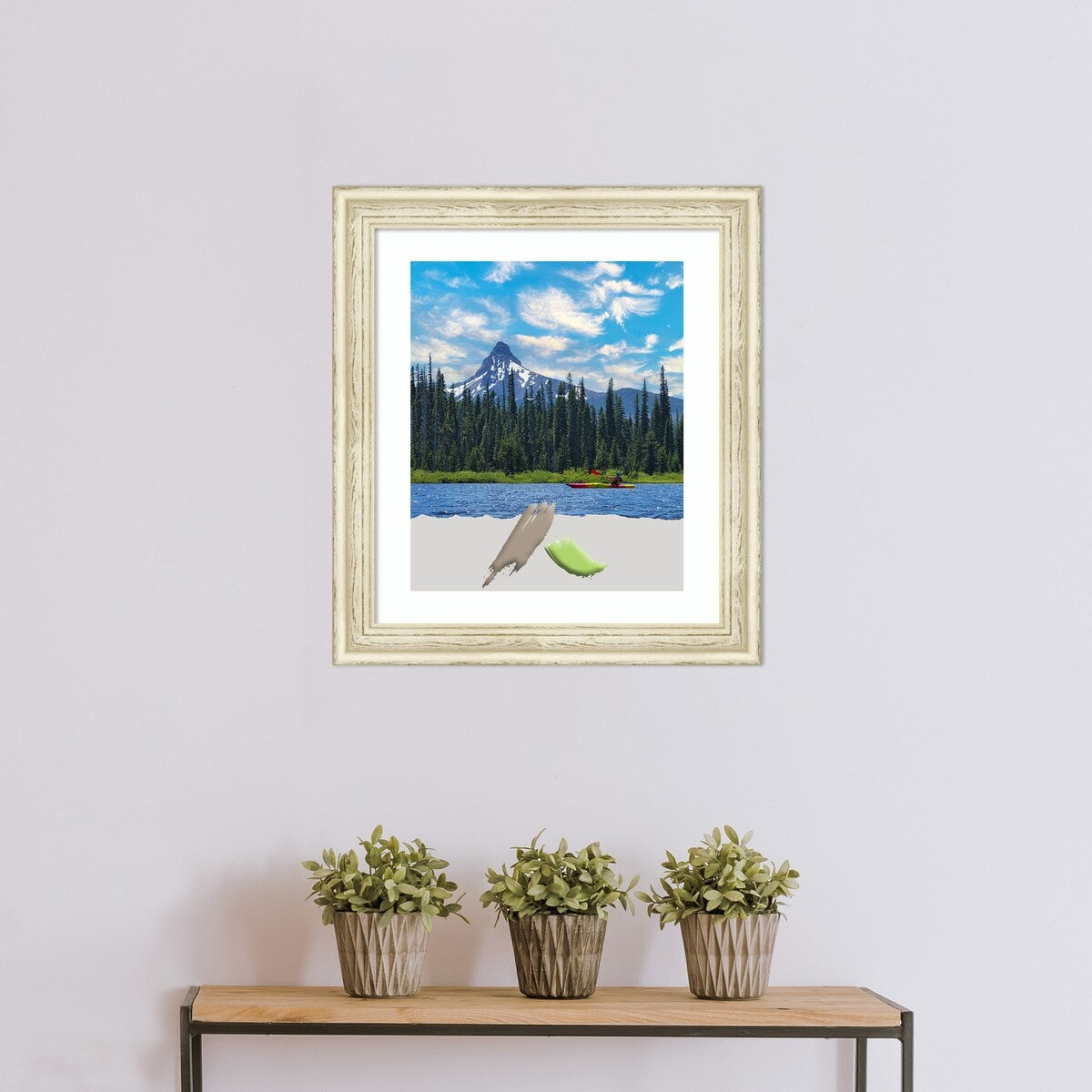 Country White Wash Wood Picture Frame, Photo Frame, Art Frame