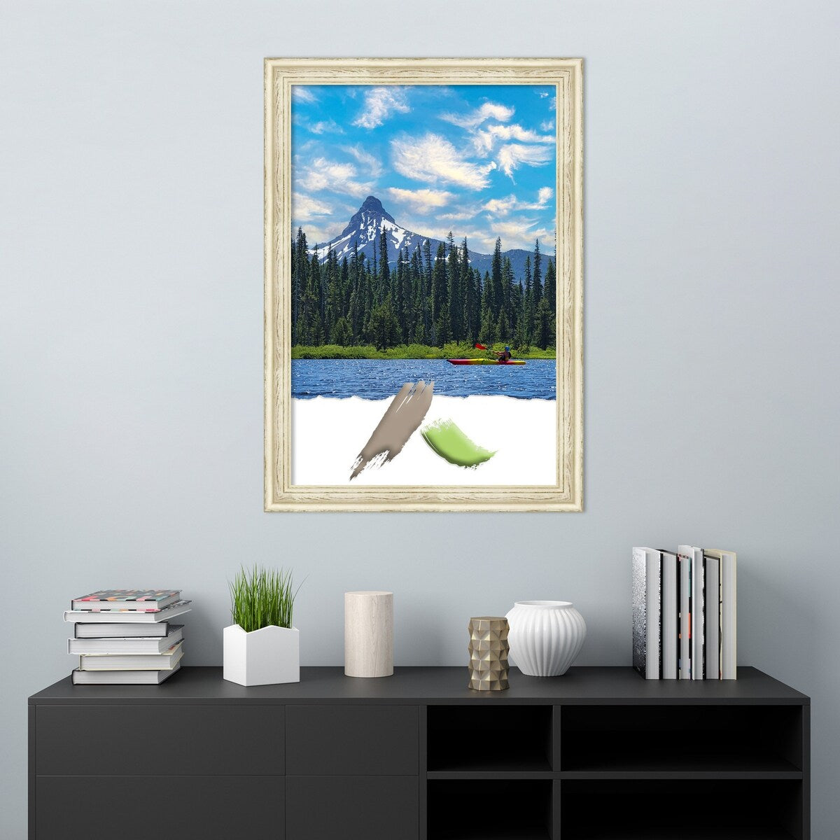 Country White Wash Wood Picture Frame, Photo Frame, Art Frame