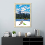 Country White Wash Wood Picture Frame, Photo Frame, Art Frame