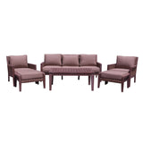 Courtyard Casual Buena Vista II 6 pc Sofa Set Includes: One Sofa, One Coffee Table, Two Club Chairs & Two Ottomans