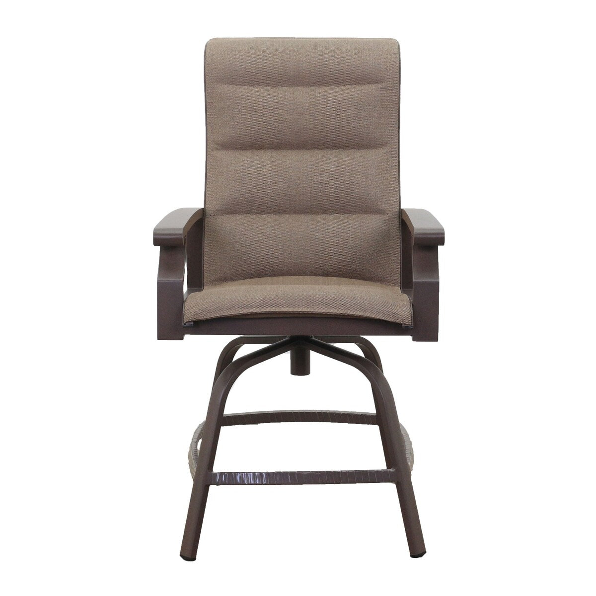 Courtyard Casual Madison 7 pc Balcony Set Includes: One Balcony Table and Six Swivel Balcony Bar Stools