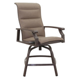 Courtyard Casual Madison 7 pc Balcony Set Includes: One Balcony Table and Six Swivel Balcony Bar Stools